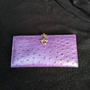NWT genuine ostrich leather wallet